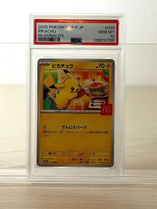 [PSA10]Pokemon Card Pikachu 020/M-P McDonald's Promo Limited Japanese 128031795